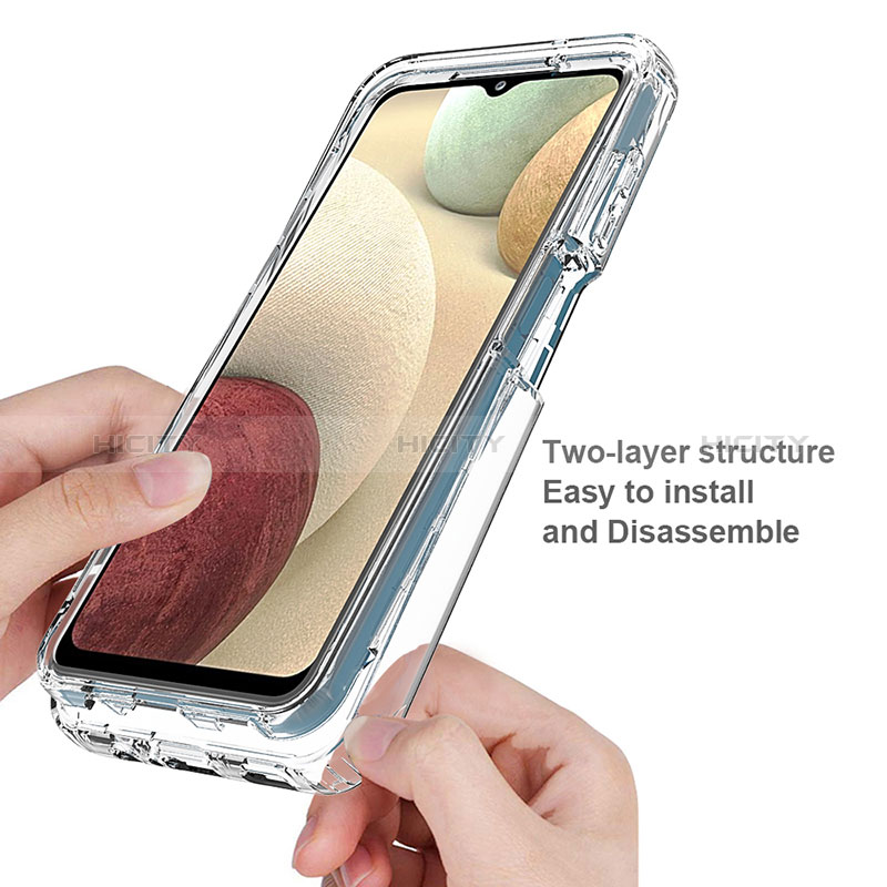 Coque Ultra Fine Transparente Souple Housse Etui 360 Degres Avant et Arriere Degrade pour Samsung Galaxy A12 5G Plus