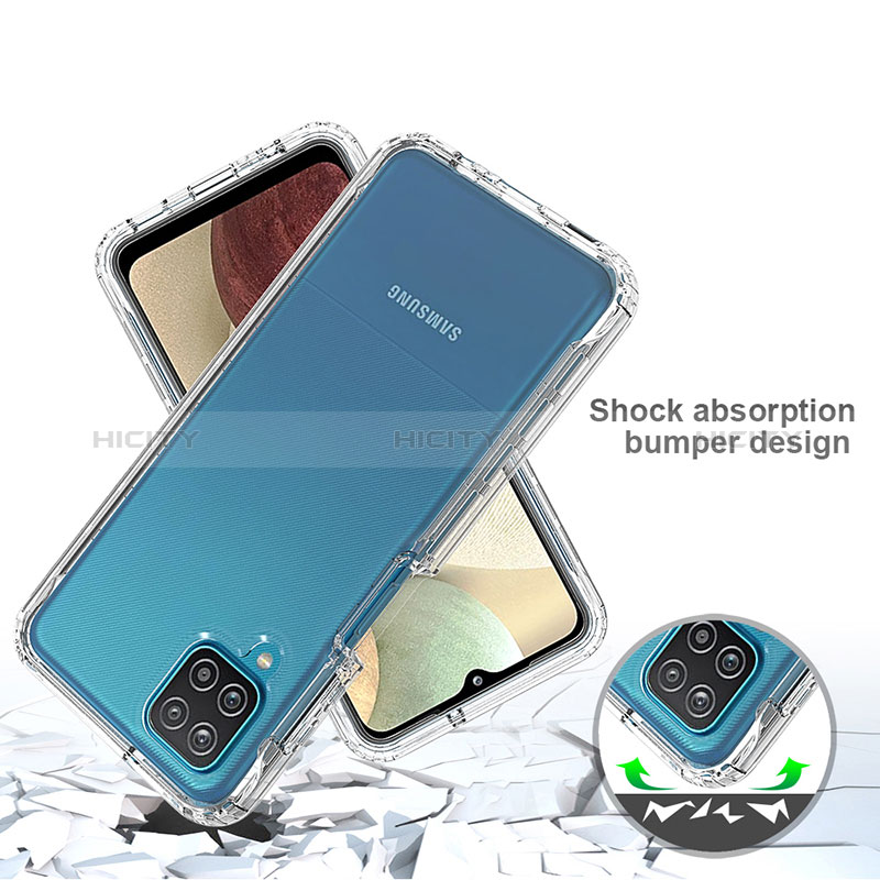 Coque Ultra Fine Transparente Souple Housse Etui 360 Degres Avant et Arriere Degrade pour Samsung Galaxy A12 Plus