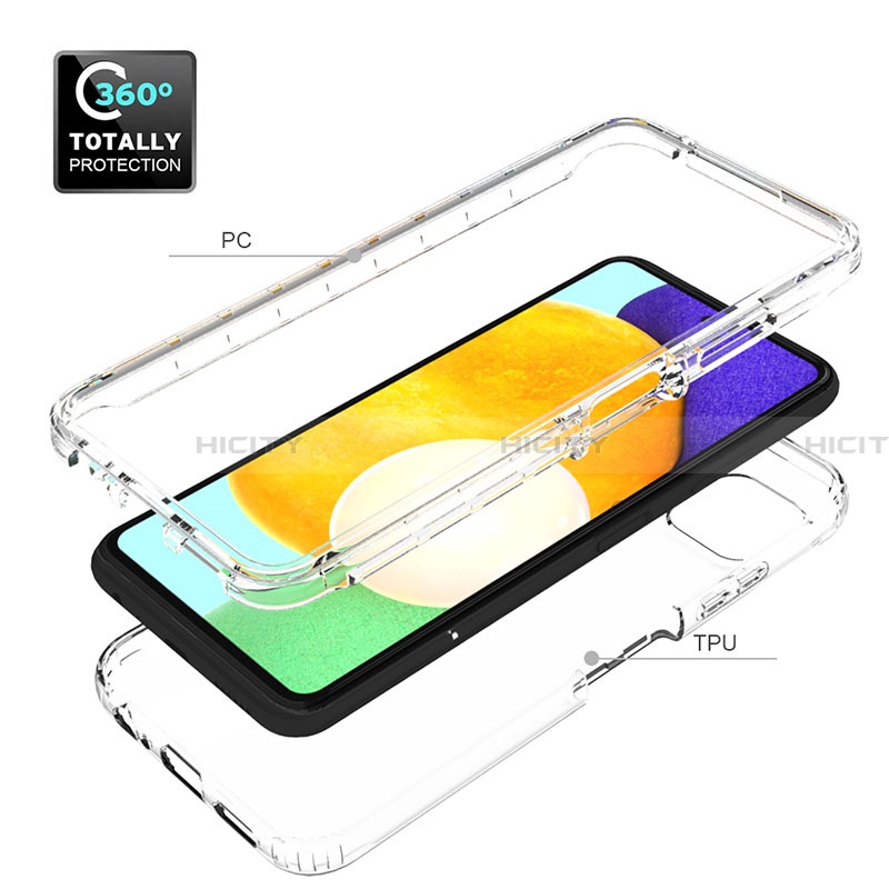 Coque Ultra Fine Transparente Souple Housse Etui 360 Degres Avant et Arriere Degrade pour Samsung Galaxy A22 5G Plus