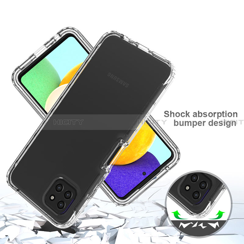 Coque Ultra Fine Transparente Souple Housse Etui 360 Degres Avant et Arriere Degrade pour Samsung Galaxy A22 5G Plus