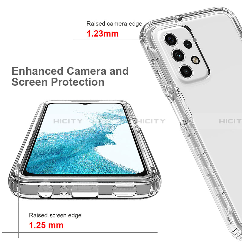 Coque Ultra Fine Transparente Souple Housse Etui 360 Degres Avant et Arriere Degrade pour Samsung Galaxy A23 4G Plus