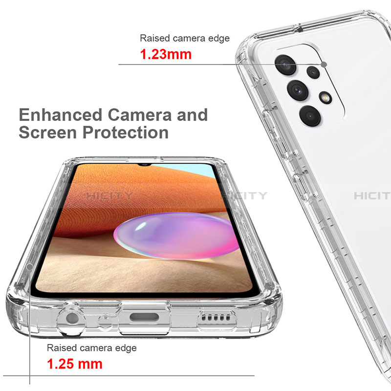 Coque Ultra Fine Transparente Souple Housse Etui 360 Degres Avant et Arriere Degrade pour Samsung Galaxy A32 4G Plus