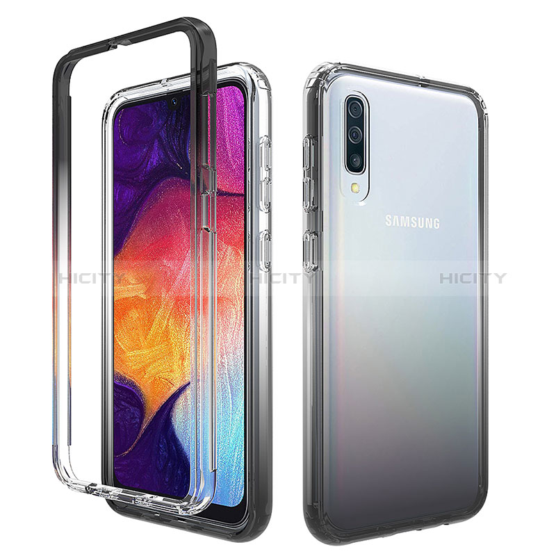 Coque Ultra Fine Transparente Souple Housse Etui 360 Degres Avant et Arriere Degrade pour Samsung Galaxy A50 Plus