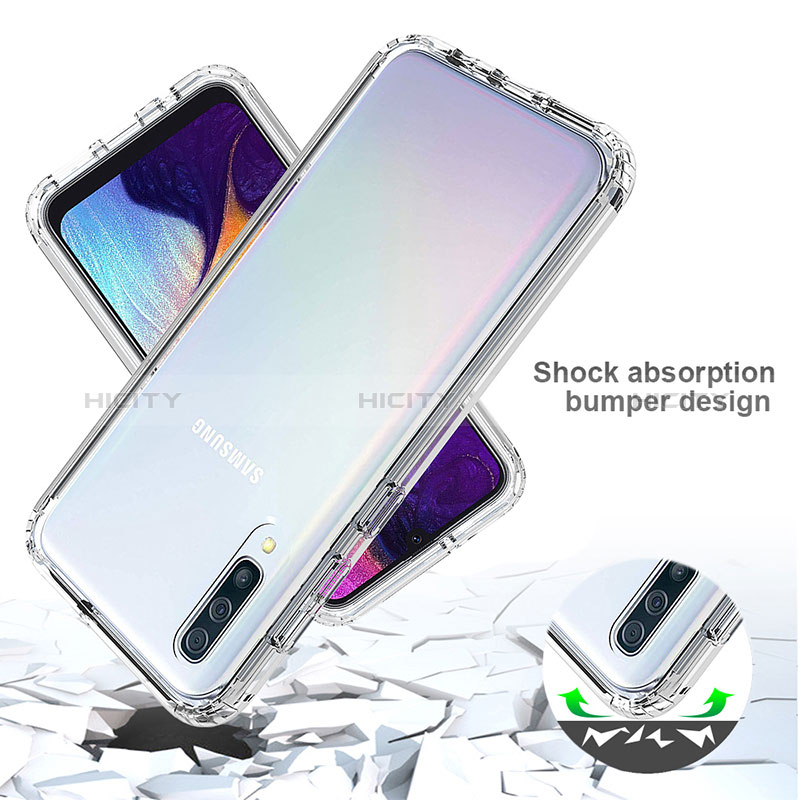 Coque Ultra Fine Transparente Souple Housse Etui 360 Degres Avant et Arriere Degrade pour Samsung Galaxy A50 Plus