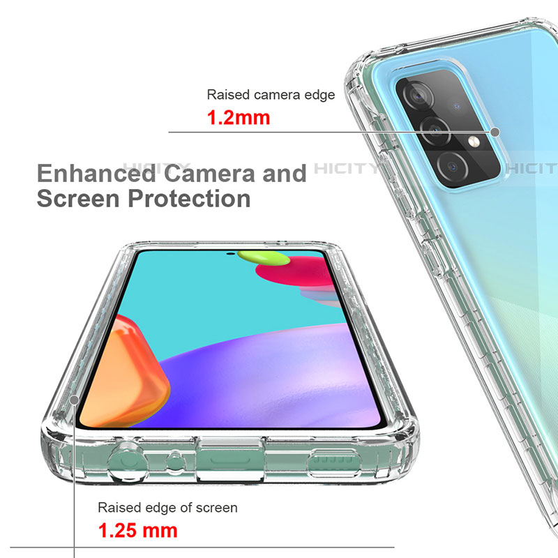 Coque Ultra Fine Transparente Souple Housse Etui 360 Degres Avant et Arriere Degrade pour Samsung Galaxy A52 4G Plus