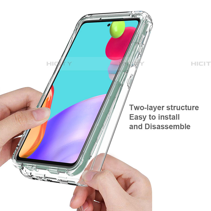Coque Ultra Fine Transparente Souple Housse Etui 360 Degres Avant et Arriere Degrade pour Samsung Galaxy A52 5G Plus