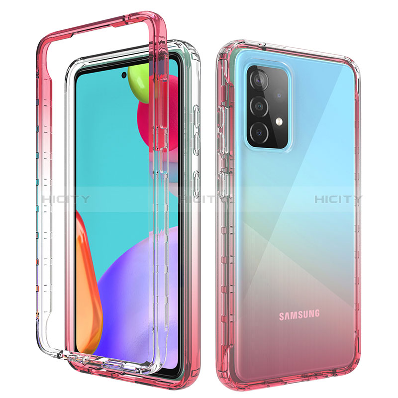 Coque Ultra Fine Transparente Souple Housse Etui 360 Degres Avant et Arriere Degrade pour Samsung Galaxy A52s 5G Plus