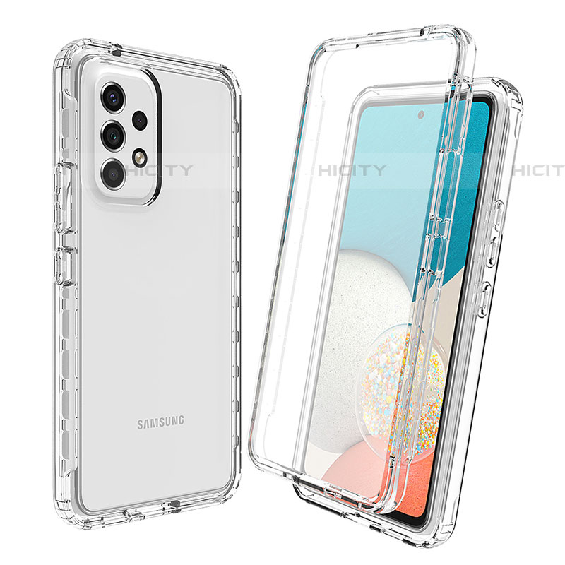 Coque Ultra Fine Transparente Souple Housse Etui 360 Degres Avant et Arriere Degrade pour Samsung Galaxy A53 5G Clair Plus