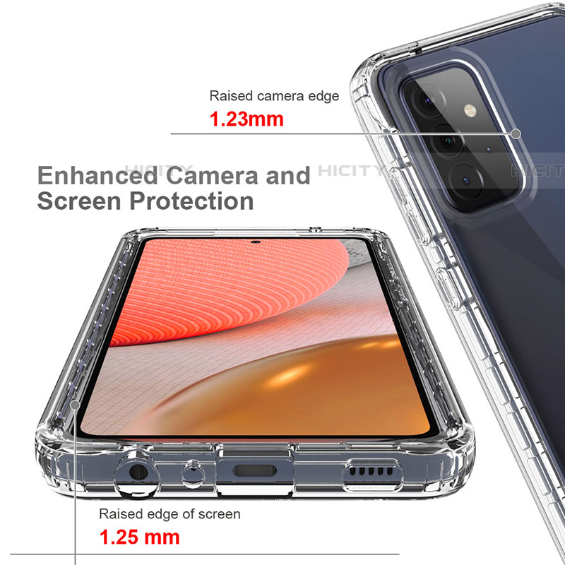 Coque Ultra Fine Transparente Souple Housse Etui 360 Degres Avant et Arriere Degrade pour Samsung Galaxy A72 4G Plus