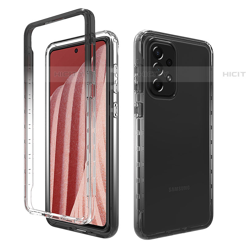 Coque Ultra Fine Transparente Souple Housse Etui 360 Degres Avant et Arriere Degrade pour Samsung Galaxy A73 5G Plus