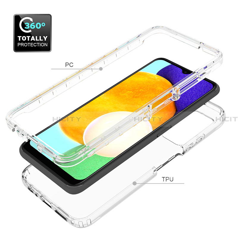 Coque Ultra Fine Transparente Souple Housse Etui 360 Degres Avant et Arriere Degrade pour Samsung Galaxy F02S SM-E025F Plus