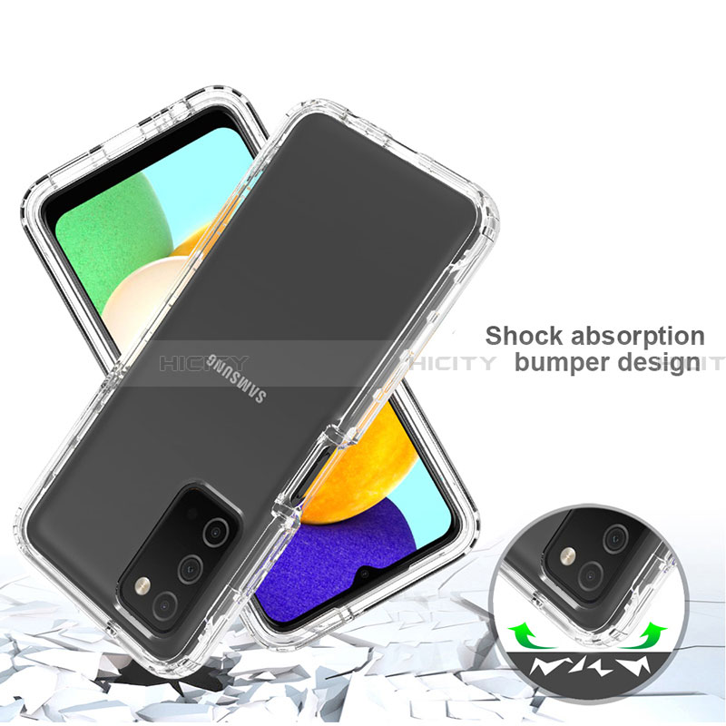 Coque Ultra Fine Transparente Souple Housse Etui 360 Degres Avant et Arriere Degrade pour Samsung Galaxy F02S SM-E025F Plus