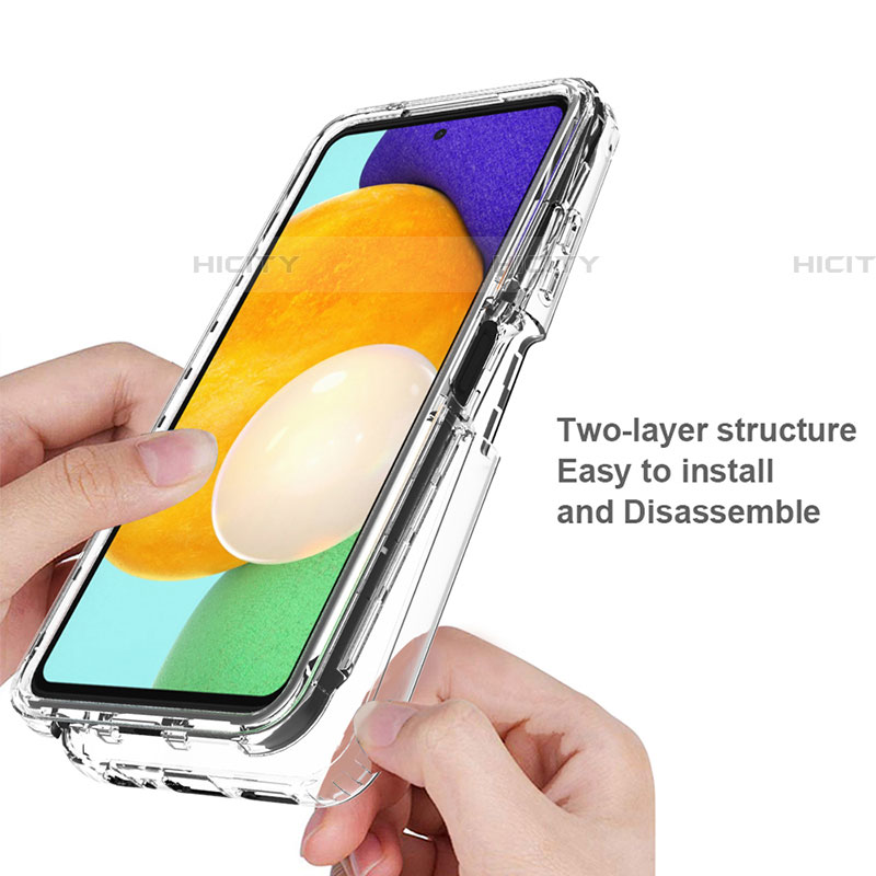Coque Ultra Fine Transparente Souple Housse Etui 360 Degres Avant et Arriere Degrade pour Samsung Galaxy F42 5G Plus