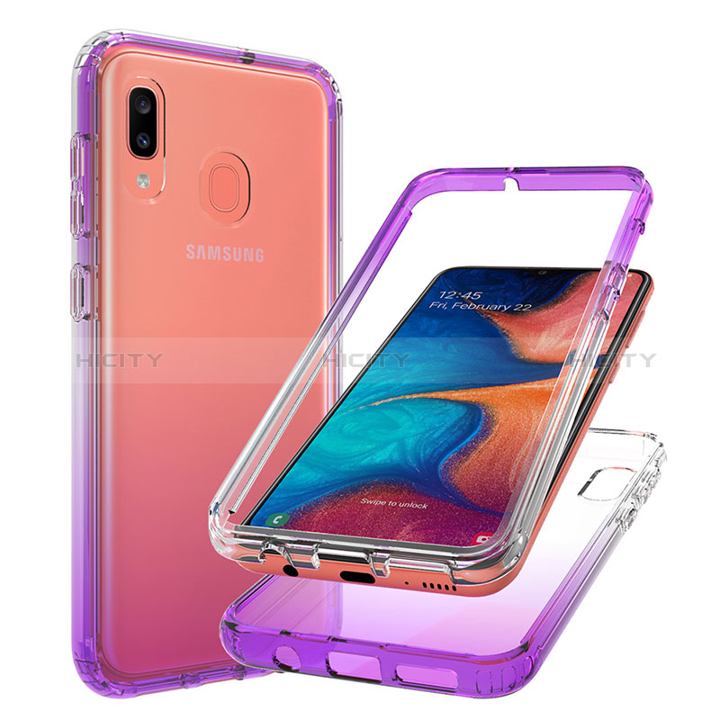 Coque Ultra Fine Transparente Souple Housse Etui 360 Degres Avant et Arriere Degrade pour Samsung Galaxy M10S Plus