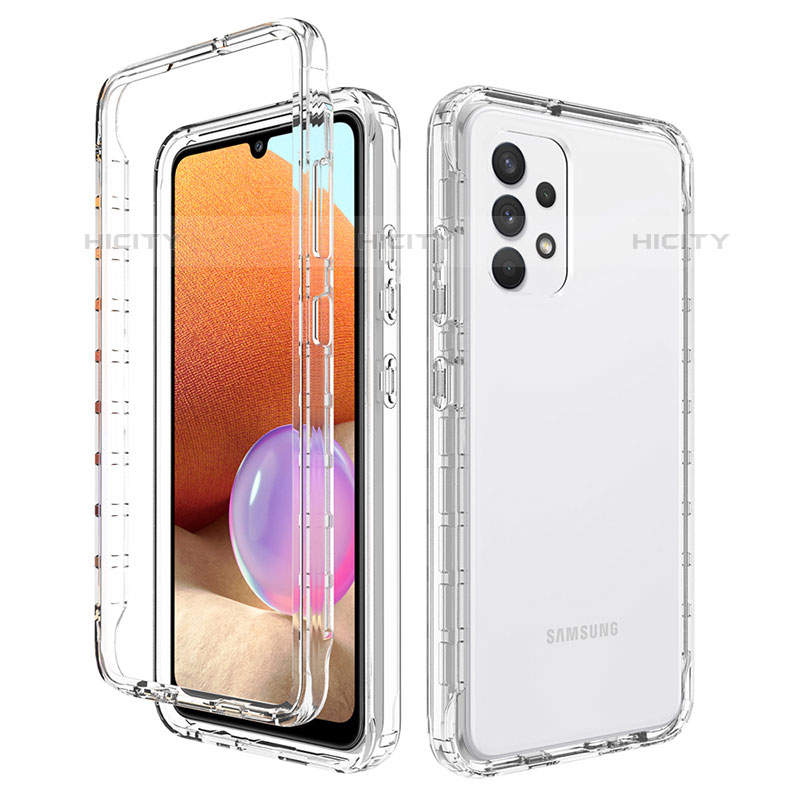 Coque Ultra Fine Transparente Souple Housse Etui 360 Degres Avant et Arriere Degrade pour Samsung Galaxy M32 5G Clair Plus