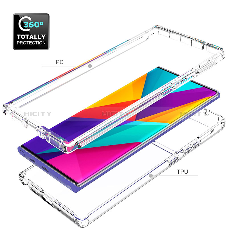 Coque Ultra Fine Transparente Souple Housse Etui 360 Degres Avant et Arriere Degrade pour Samsung Galaxy Note 20 Ultra 5G Plus