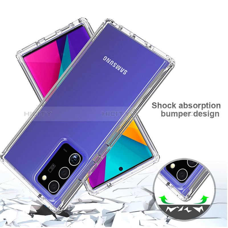 Coque Ultra Fine Transparente Souple Housse Etui 360 Degres Avant et Arriere Degrade pour Samsung Galaxy Note 20 Ultra 5G Plus