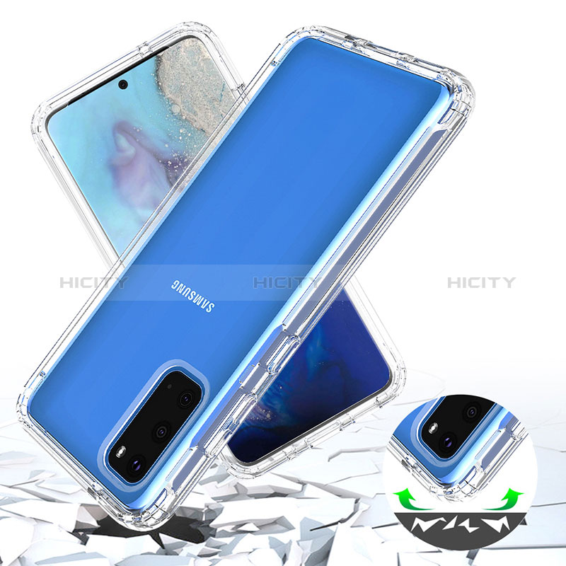 Coque Ultra Fine Transparente Souple Housse Etui 360 Degres Avant et Arriere Degrade pour Samsung Galaxy S20 Plus