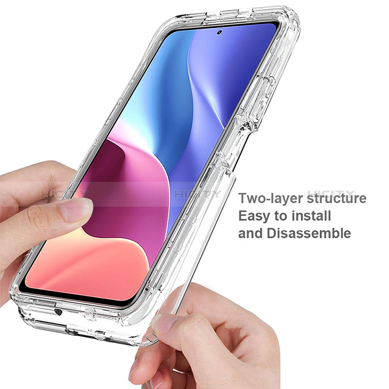 Coque Ultra Fine Transparente Souple Housse Etui 360 Degres Avant et Arriere Degrade pour Xiaomi Poco F3 5G Plus