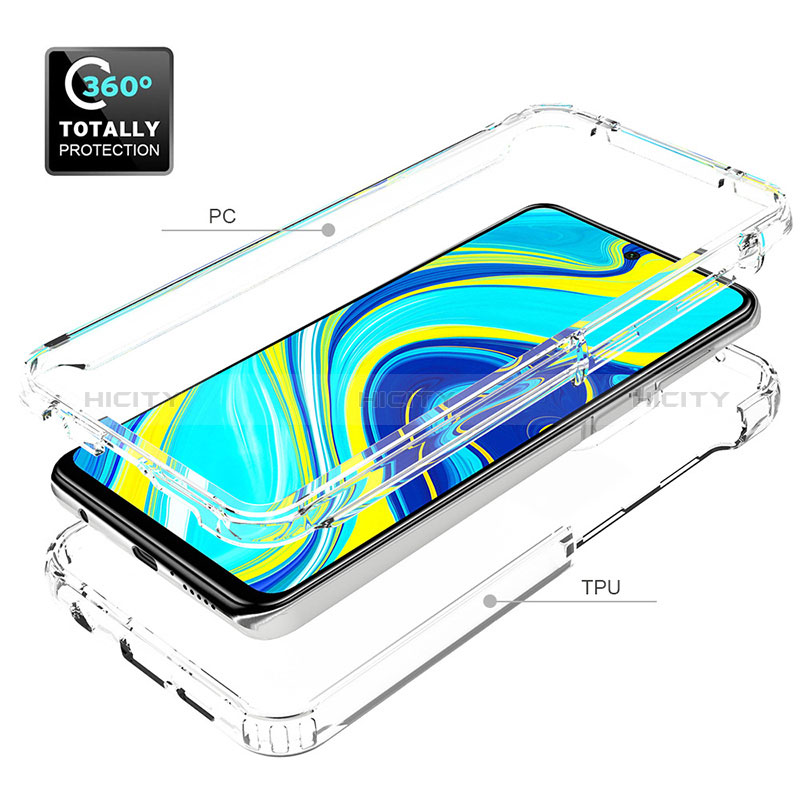 Coque Ultra Fine Transparente Souple Housse Etui 360 Degres Avant et Arriere Degrade pour Xiaomi Poco M2 Pro Plus