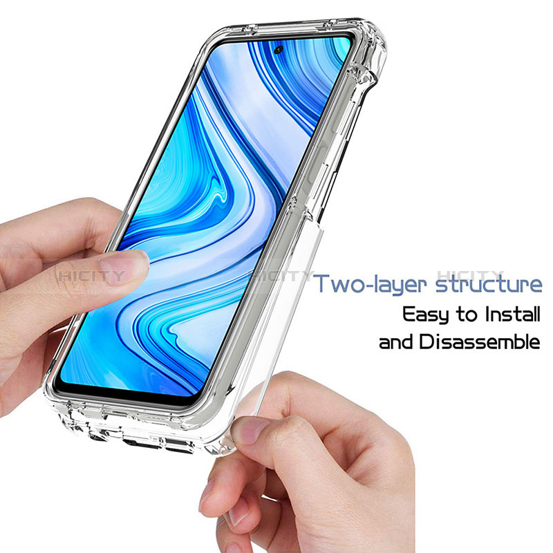 Coque Ultra Fine Transparente Souple Housse Etui 360 Degres Avant et Arriere Degrade pour Xiaomi Poco M2 Pro Plus