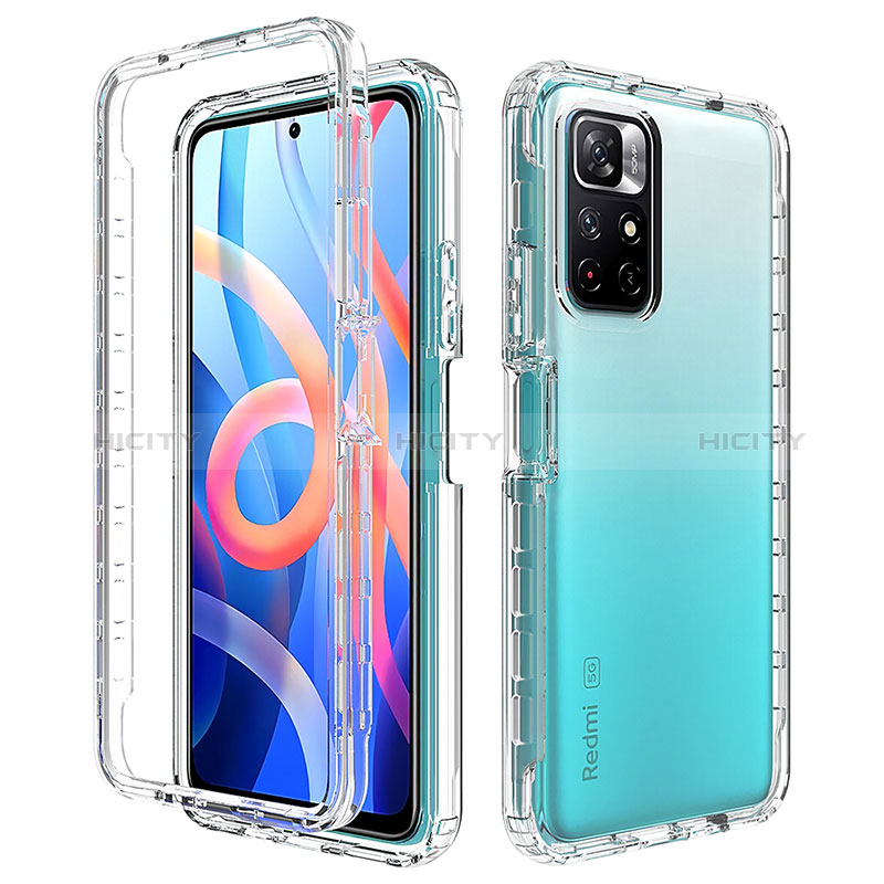 Coque Ultra Fine Transparente Souple Housse Etui 360 Degres Avant et Arriere Degrade pour Xiaomi Poco M4 Pro 5G Clair Plus