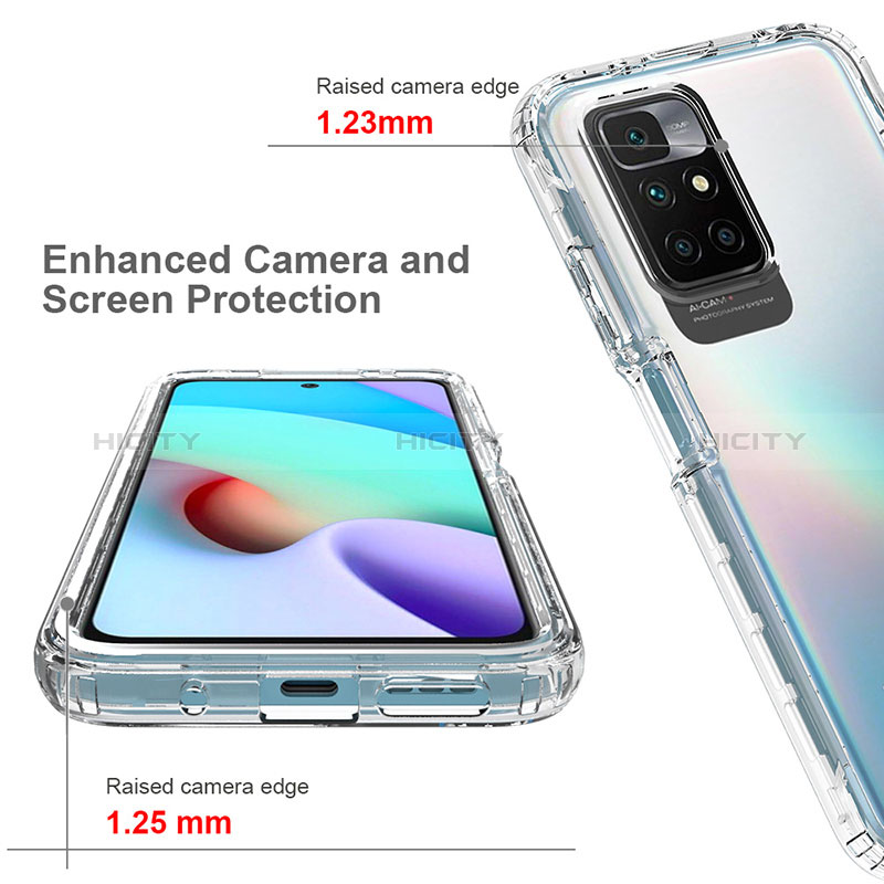 Coque Ultra Fine Transparente Souple Housse Etui 360 Degres Avant et Arriere Degrade pour Xiaomi Redmi 10 (2022) Plus