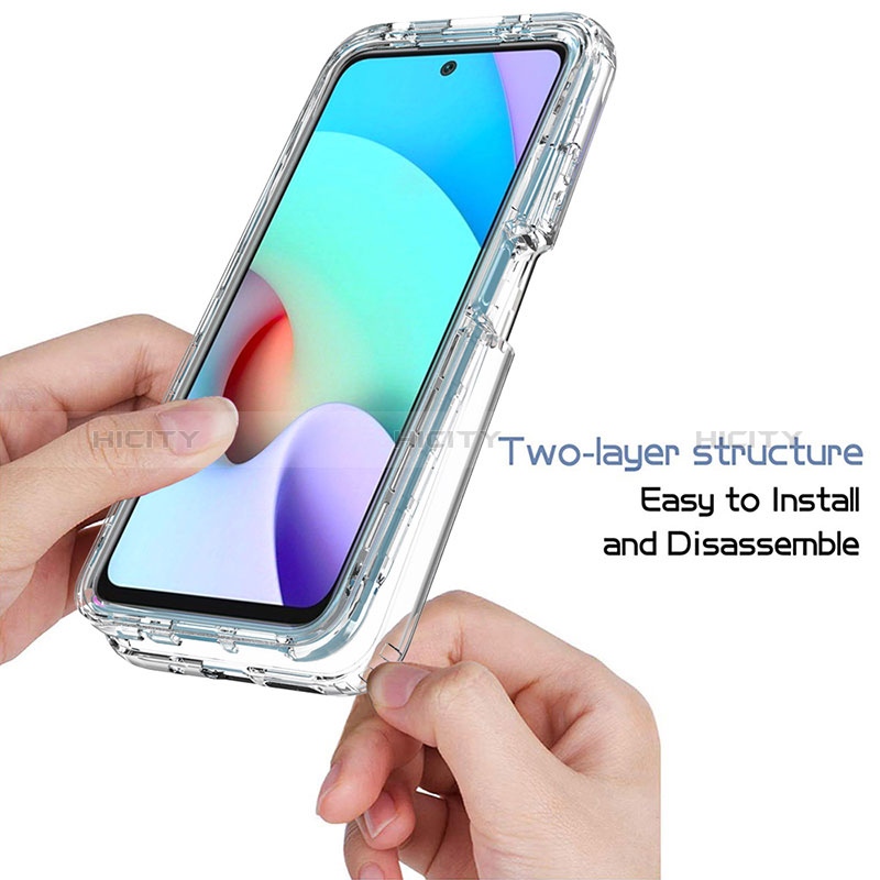 Coque Ultra Fine Transparente Souple Housse Etui 360 Degres Avant et Arriere Degrade pour Xiaomi Redmi 10 (2022) Plus