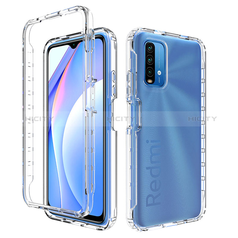 Coque Ultra Fine Transparente Souple Housse Etui 360 Degres Avant et Arriere Degrade pour Xiaomi Redmi 9 Power Clair Plus