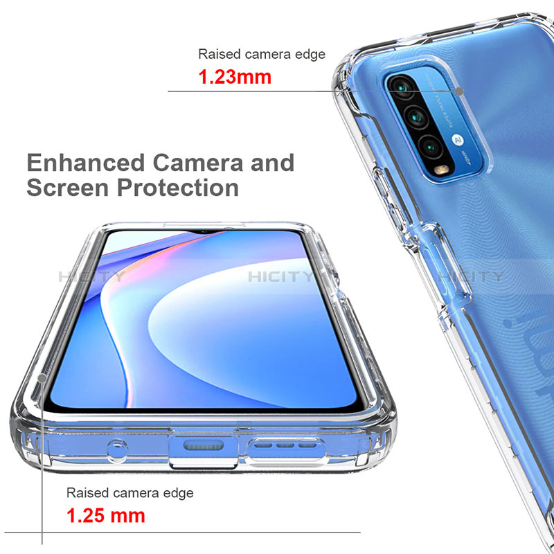 Coque Ultra Fine Transparente Souple Housse Etui 360 Degres Avant et Arriere Degrade pour Xiaomi Redmi 9 Power Plus