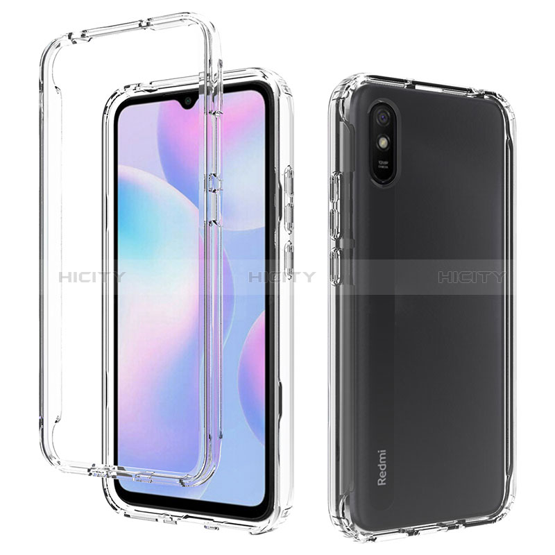 Coque Ultra Fine Transparente Souple Housse Etui 360 Degres Avant et Arriere Degrade pour Xiaomi Redmi 9A Clair Plus