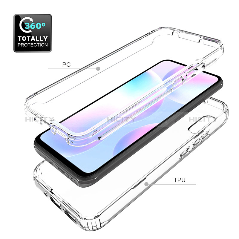 Coque Ultra Fine Transparente Souple Housse Etui 360 Degres Avant et Arriere Degrade pour Xiaomi Redmi 9A Plus