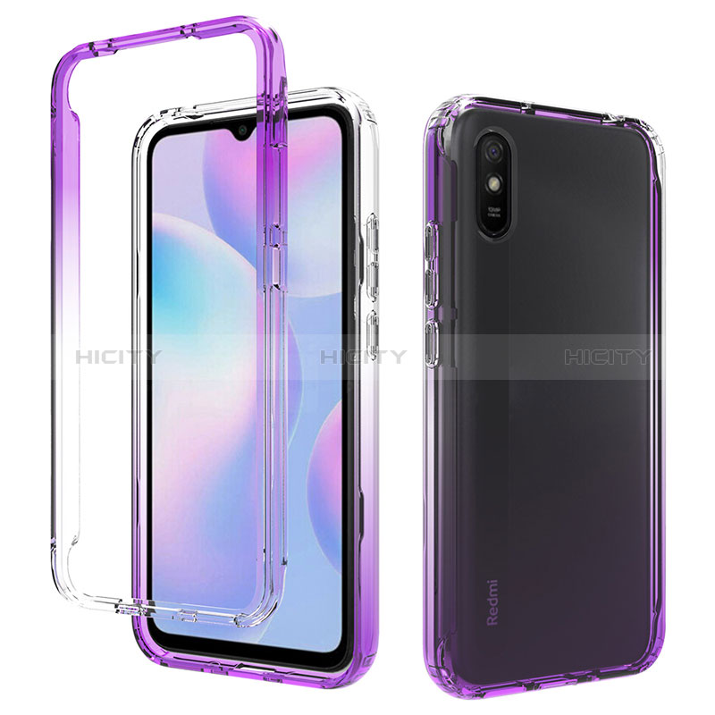 Coque Ultra Fine Transparente Souple Housse Etui 360 Degres Avant et Arriere Degrade pour Xiaomi Redmi 9A Plus