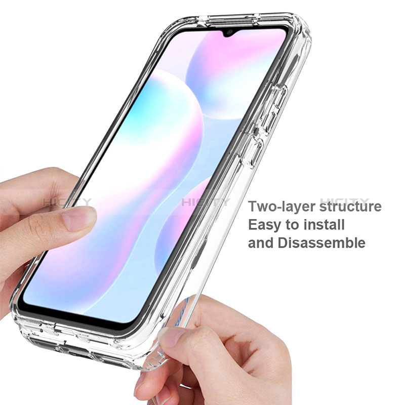 Coque Ultra Fine Transparente Souple Housse Etui 360 Degres Avant et Arriere Degrade pour Xiaomi Redmi 9A Plus