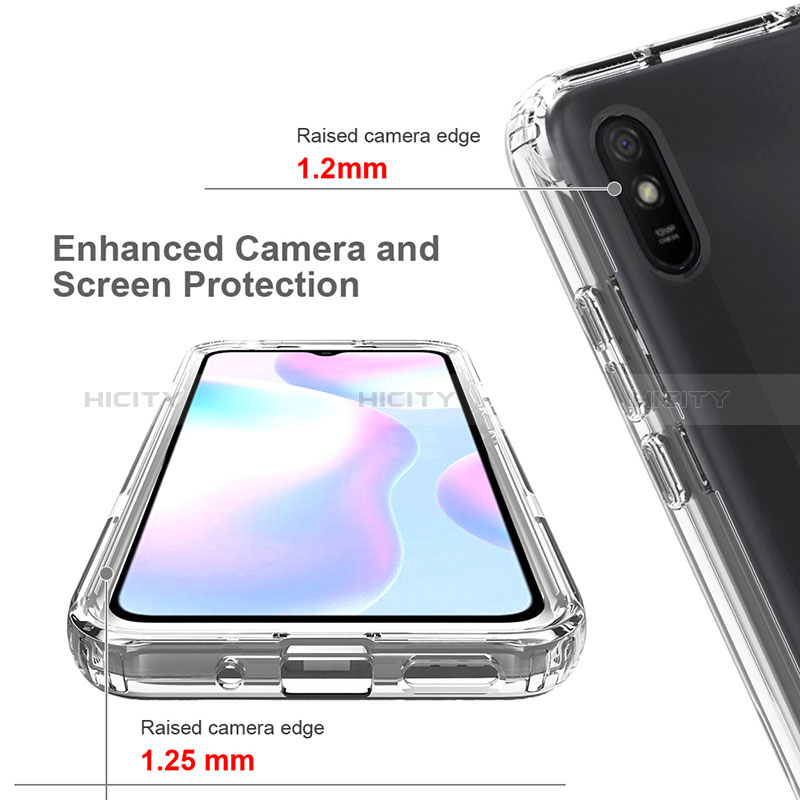 Coque Ultra Fine Transparente Souple Housse Etui 360 Degres Avant et Arriere Degrade pour Xiaomi Redmi 9A Plus