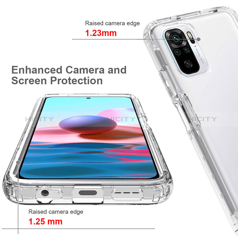 Coque Ultra Fine Transparente Souple Housse Etui 360 Degres Avant et Arriere Degrade pour Xiaomi Redmi Note 10S 4G Plus