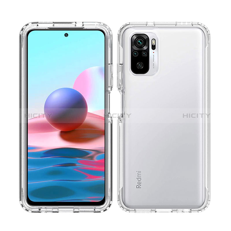 Coque Ultra Fine Transparente Souple Housse Etui 360 Degres Avant et Arriere Degrade pour Xiaomi Redmi Note 10S 4G Plus