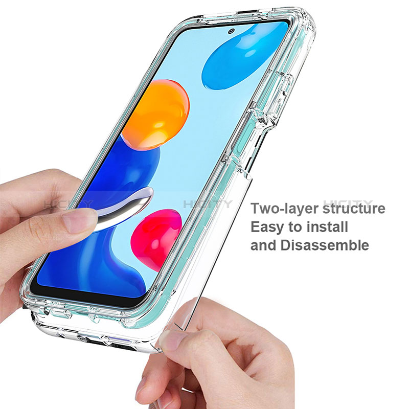 Coque Ultra Fine Transparente Souple Housse Etui 360 Degres Avant et Arriere Degrade pour Xiaomi Redmi Note 11 Pro 5G Plus