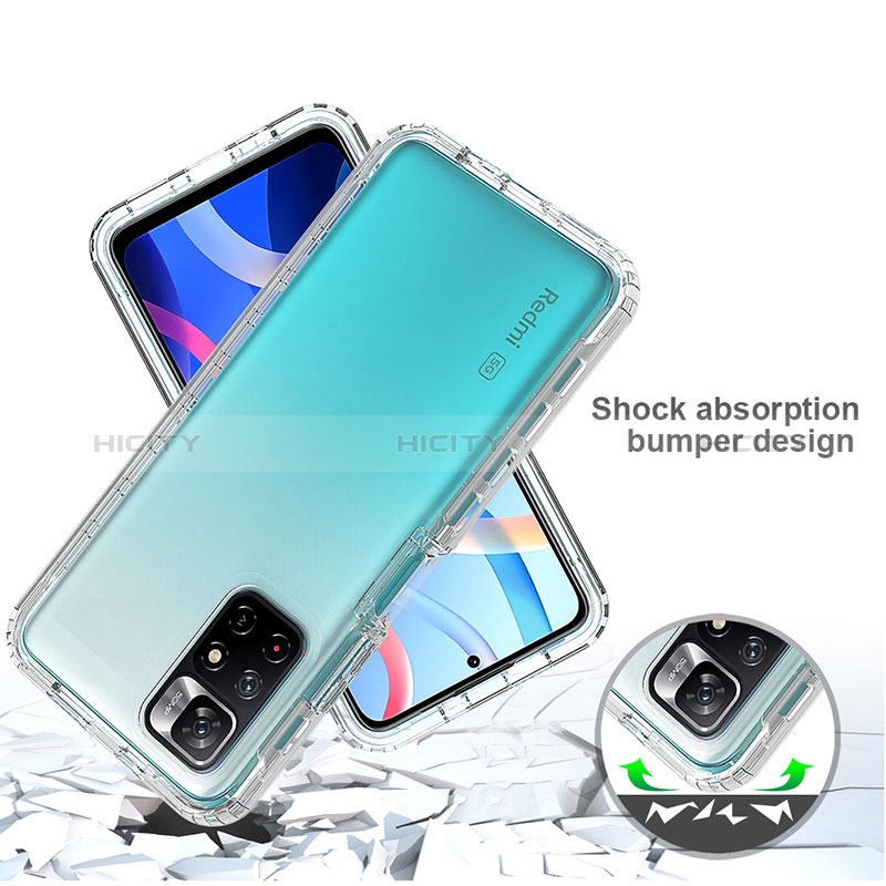 Coque Ultra Fine Transparente Souple Housse Etui 360 Degres Avant et Arriere Degrade pour Xiaomi Redmi Note 11S 5G Plus