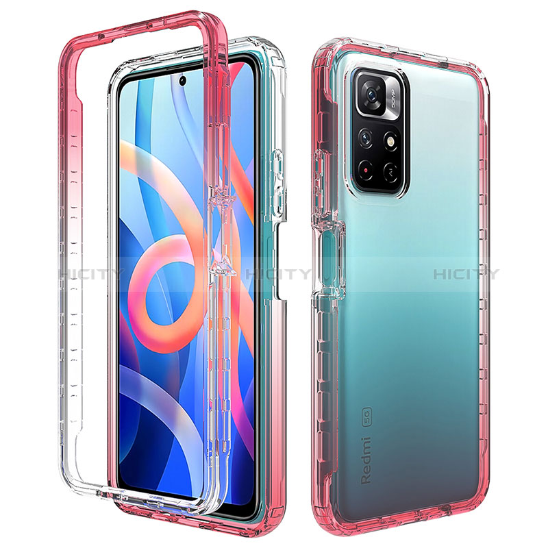 Coque Ultra Fine Transparente Souple Housse Etui 360 Degres Avant et Arriere Degrade pour Xiaomi Redmi Note 11S 5G Plus