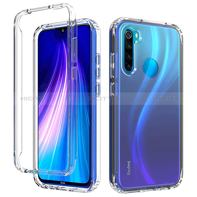 Coque Ultra Fine Transparente Souple Housse Etui 360 Degres Avant et Arriere Degrade pour Xiaomi Redmi Note 8 (2021) Clair Plus