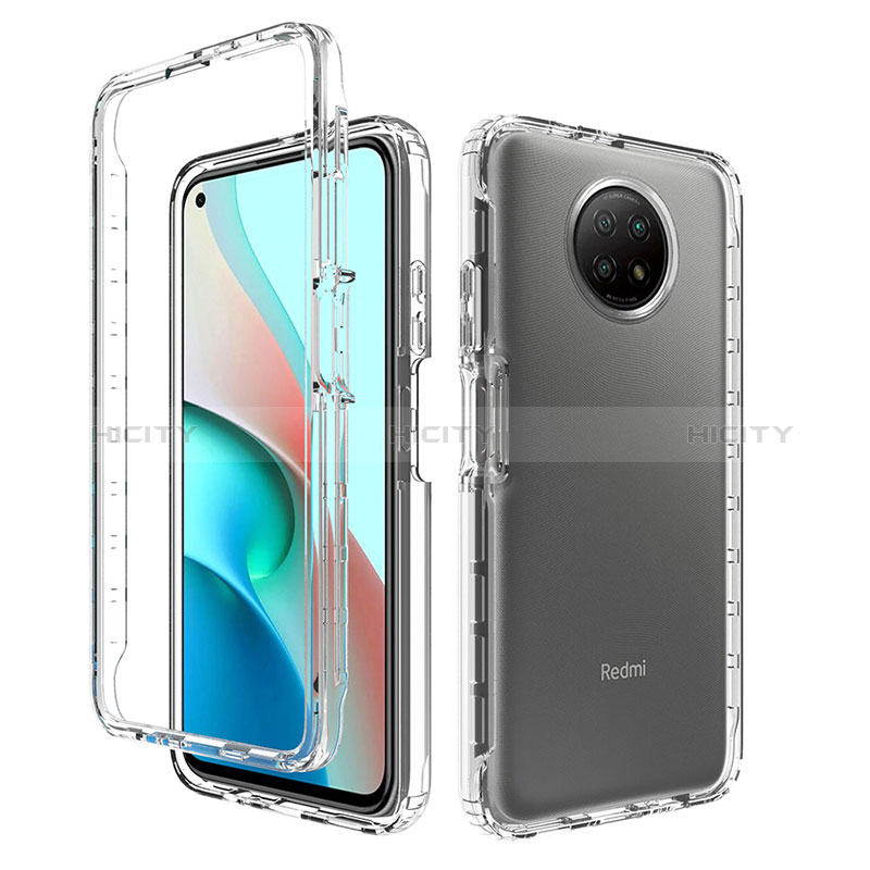 Coque Ultra Fine Transparente Souple Housse Etui 360 Degres Avant et Arriere Degrade pour Xiaomi Redmi Note 9 5G Clair Plus