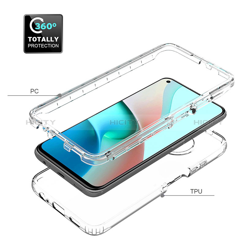 Coque Ultra Fine Transparente Souple Housse Etui 360 Degres Avant et Arriere Degrade pour Xiaomi Redmi Note 9 5G Plus