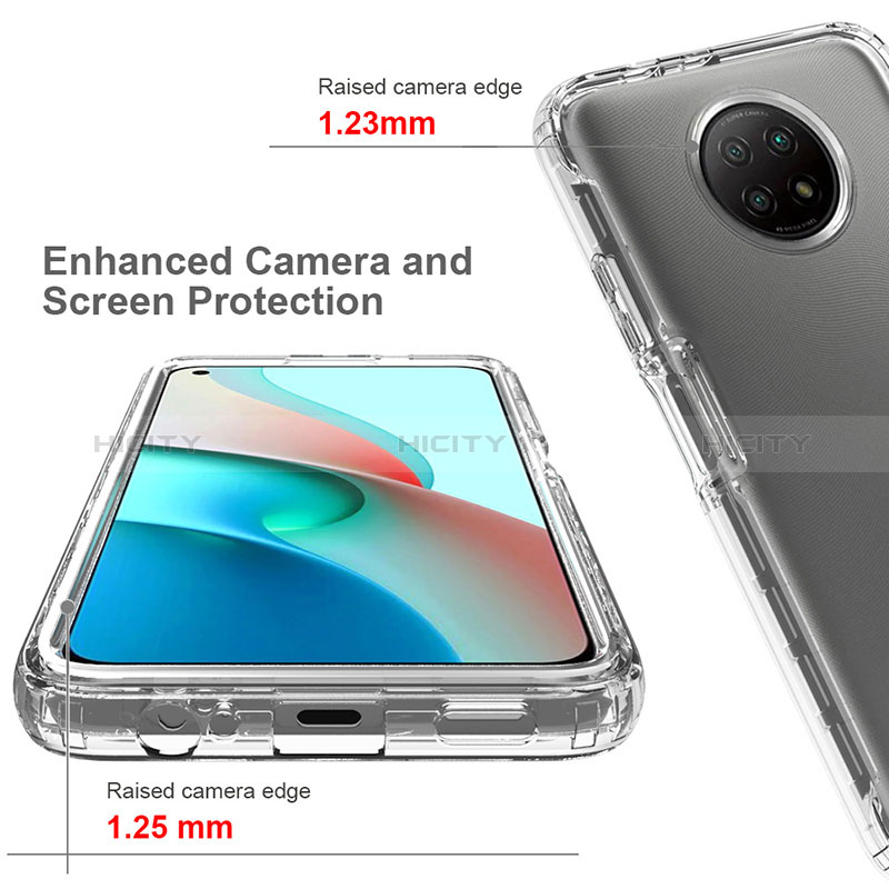 Coque Ultra Fine Transparente Souple Housse Etui 360 Degres Avant et Arriere Degrade pour Xiaomi Redmi Note 9 5G Plus