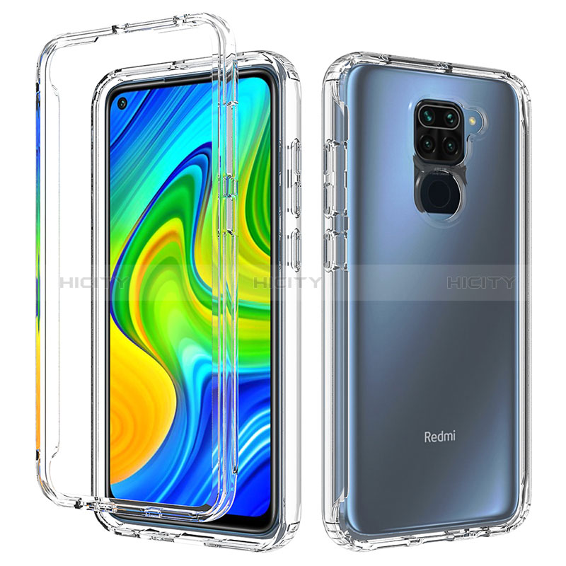 Coque Ultra Fine Transparente Souple Housse Etui 360 Degres Avant et Arriere Degrade pour Xiaomi Redmi Note 9 Clair Plus