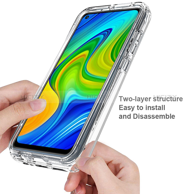 Coque Ultra Fine Transparente Souple Housse Etui 360 Degres Avant et Arriere Degrade pour Xiaomi Redmi Note 9 Plus