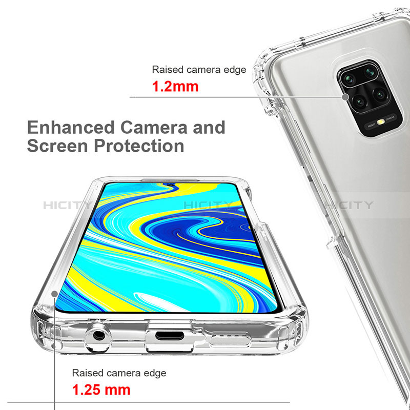 Coque Ultra Fine Transparente Souple Housse Etui 360 Degres Avant et Arriere Degrade pour Xiaomi Redmi Note 9 Pro Plus