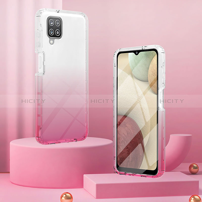 Coque Ultra Fine Transparente Souple Housse Etui 360 Degres Avant et Arriere Degrade YB1 pour Samsung Galaxy A12 5G Plus