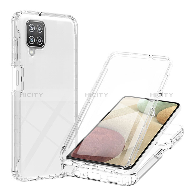 Coque Ultra Fine Transparente Souple Housse Etui 360 Degres Avant et Arriere Degrade YB1 pour Samsung Galaxy A12 Clair Plus