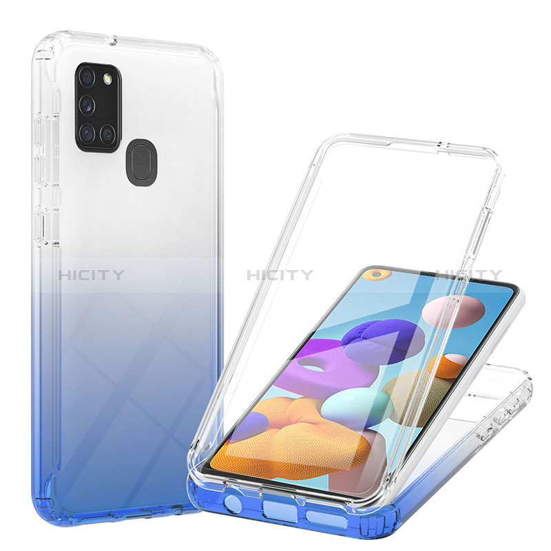 Coque Ultra Fine Transparente Souple Housse Etui 360 Degres Avant et Arriere Degrade YB1 pour Samsung Galaxy A21s Plus